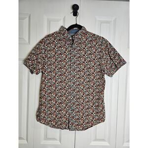 Denim & Flower Ricky Singh Button Up Shirt Men's Medium Black